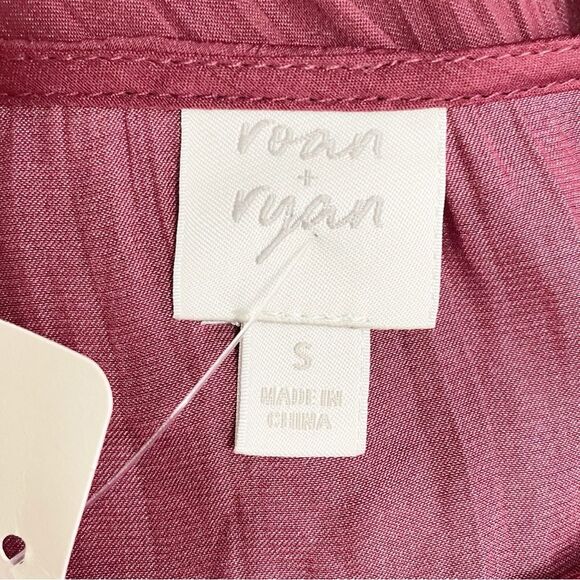 NWT Evereve Roan + Ryan Tallulah Holiday Midi Dress in Burgundy Wine Size Small - Picture 10 of 15